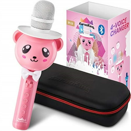 Wireless Karaoke Microphone for Kids Bluetooth Mic Great for Solo Singing, KTV Parties, Magic Boys and Girls Christmas or