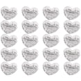 thumbnail image 3 of Heart Shaped Clips for Students Clear Transparent ABS and Metal Clips for File Folder and Paper, 3 of 8