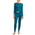 thumbnail image 3 of Hanes Women's X-Temp Thermal Waffle Printed Pant with FreshIQ, 3 of 4