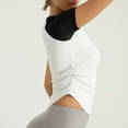 thumbnail image 4 of hotojiny Women's Workout Tee Shirt Short Sleeve Running Athletic Gym Tops Soft Lightweight Slim Crewneck Ruched T-Shirts, 4 of 6