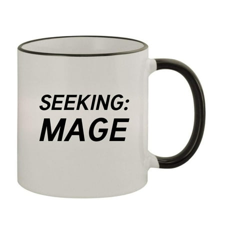 

Seeking: Mage - 11oz Colored Rim and Handle Coffee Mug Black