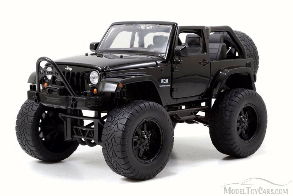 black jeep wrangler diecast model