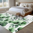 thumbnail image 4 of 5'x7' Area Rugs for Living Room Bedroom, Green Blooms Floral Washable Rug Carpet Runner Indoor Outdoor, Farmhouse Spring Flowers Botanical Non Slip Floor Mats Area Rug for Kitchen, Nursery, 4 of 8