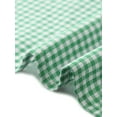thumbnail image 5 of INSPIRE CHIC Women's Summer vintage Puff Sleeves Vintage Gingham Blouse L Light Green, 5 of 6