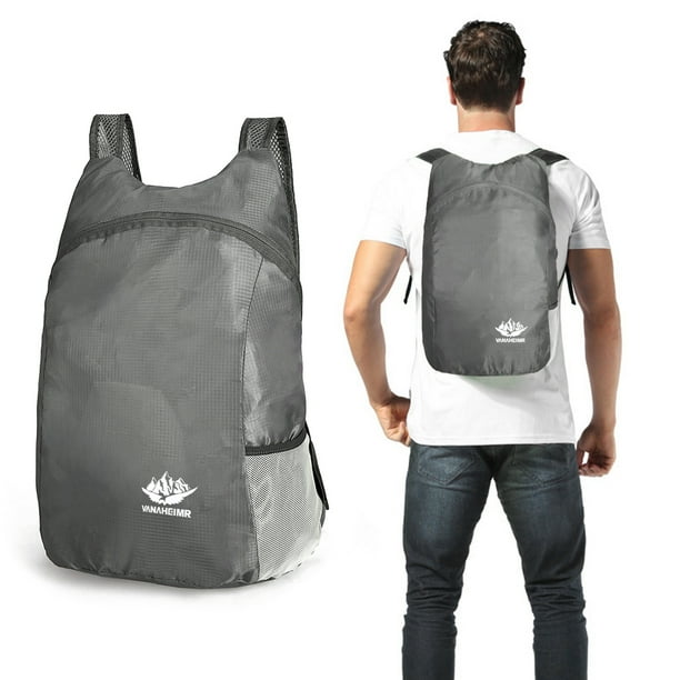 Mochila plegable al aire libre Nylon Impermeable Senderismo Viaje Campamento Mochila para correr