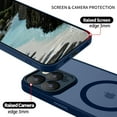 thumbnail image 2 of SHIQI-iPhone 13 Pro Case Magnetic, Phone Case iPhone 13 Pro Magnetic Slim Thin Translucent Matte Back Shockproof Anti-Yellow Protective Cover Case for iPhone 13 Pro Dark Blue, 2 of 4