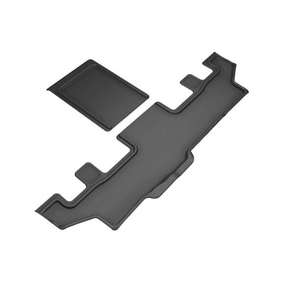 3D MAXpider Custom Fit Kagu Floor Mat (Black) Compatible with GMC Yukon Xl 7-Seat / Chevrolet Suburban 7-Seat 2021-2025 - R3