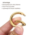 thumbnail image 4 of Uxcell 35x25x5mm Spring Gate O Rings Round Snap Clip Zinc Alloy for Keyrings Buckle, 5 Color 5in1 Set, 4 of 5