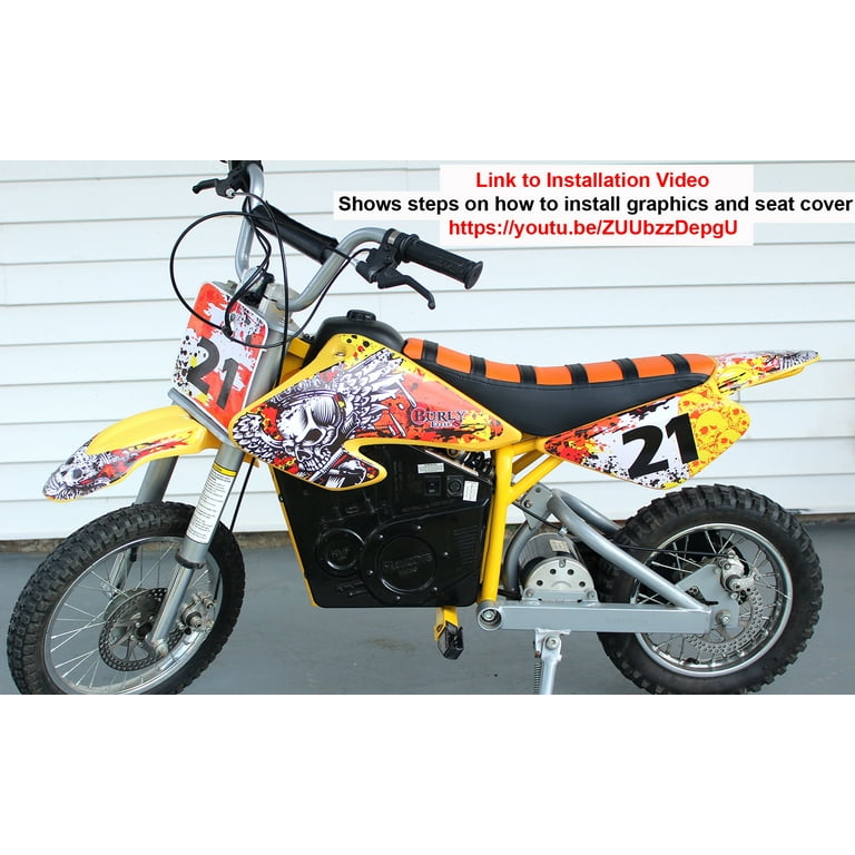 Graphics kit for Razor MX500 MX650 Electric Dirt Bikes by Burly
