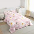 thumbnail image 3 of Homewish Rustic Groovy Flower Bedding Comforter Set, Cartoon Pink Floral Twin Comforter Sets, Teens Kids Boys Girls Reversible Bedding Set, Luxury Bedroom Decor, 2 Pieces, 3 of 8