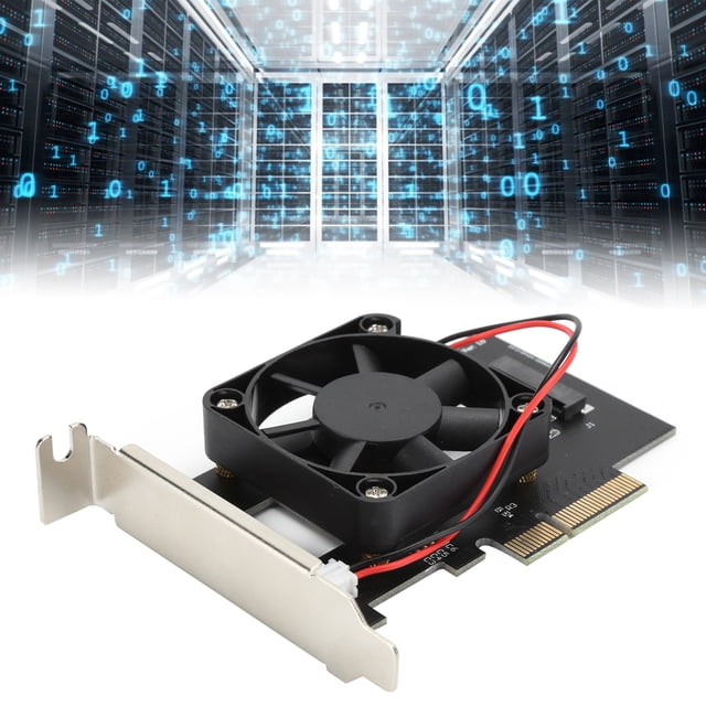 Adapter Card, Cooling Fan Short Baffle High Speed SSD Adapter Card for Firmware Upgrades for PE System