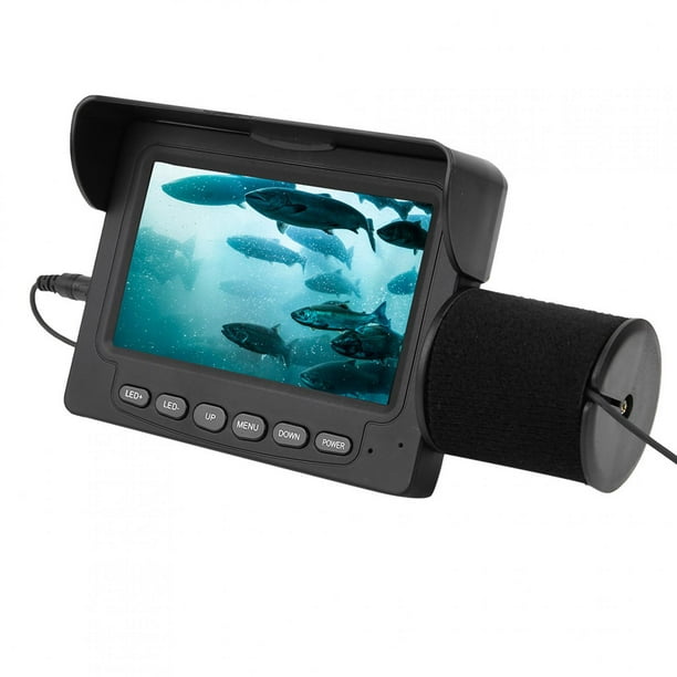 VGEBY fish finder kit, fish finder tool,4.3 HD Colorful Underwater Visual  Fish Finder Video Camera Fishing Kit (F008G-15M-IR) 