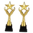 thumbnail image 4 of Raindrops Golden Plastic Trophy for Awarding with Smooth Surface and Stable Longevity 2Pcs, 4 of 8