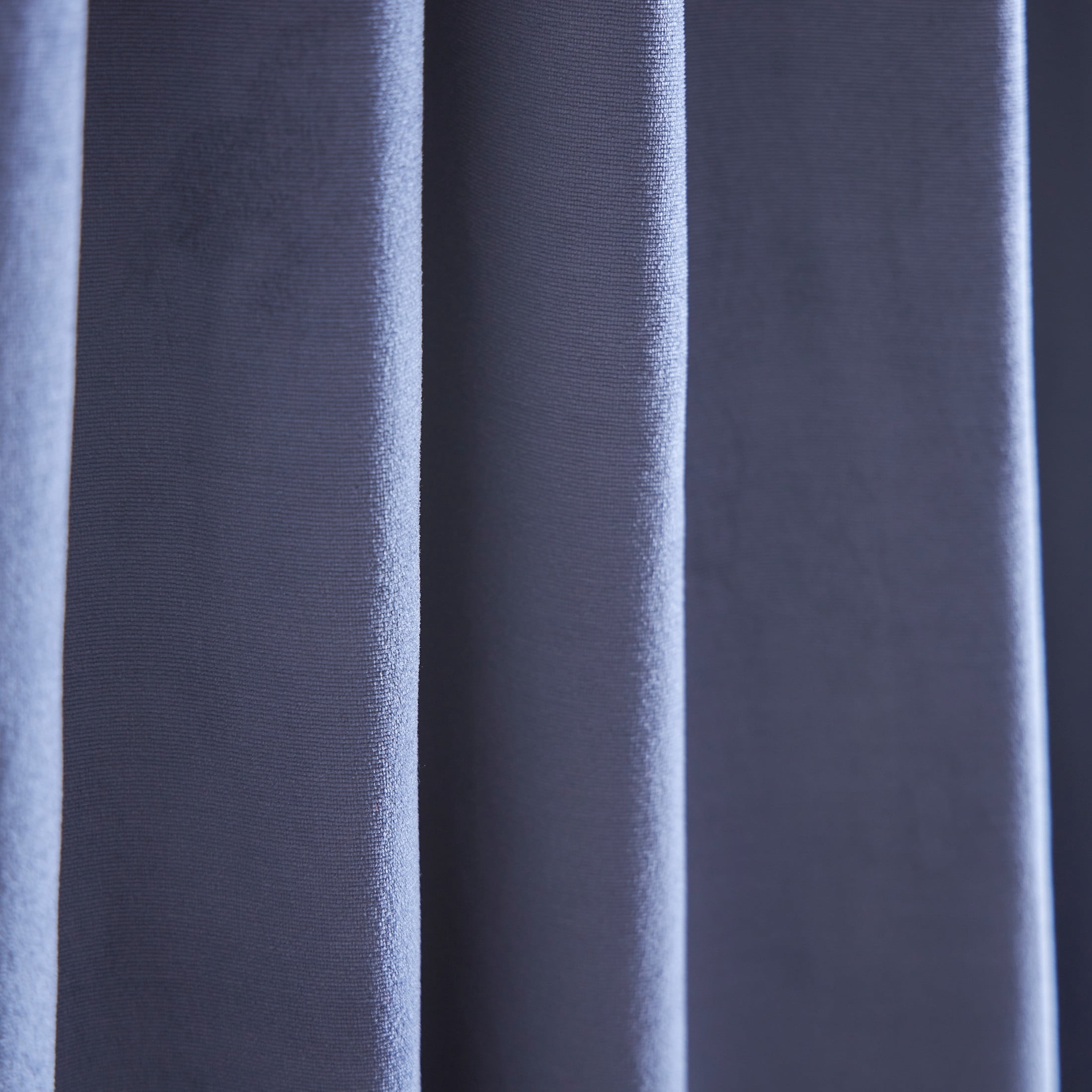 Martha Stewart Lucca Velvet Curtain Panel Pair, Midnight Navy, Back Tab, Blackout, Indoor, Adult, 2 Piece Set, 50" x 84"