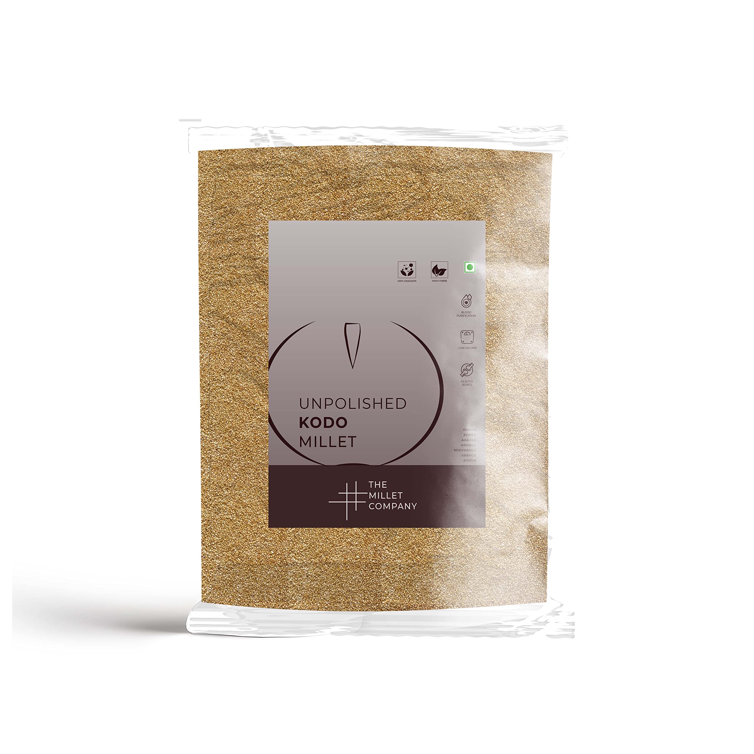 The Millet Company Unpolished Kodo Millet 5 kg, Kodon, Gluten Free