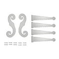 thumbnail image 2 of Decorative Hinges and 'S' Hooks, #002 Black, 1-Set, 2 of 2