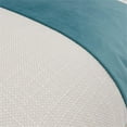thumbnail image 2 of Caleb 21" Square Accent Pillow - Peacock/Cloud White in Set of 2, 2 of 4