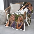 thumbnail image 5 of 50th Birthday Gifts for Women Personalized 50th Birthday Blanket 50th Birthday Decorations Gifts for Her 50 Year Old Gifts for Women Turning 50 and Fabulous Gifts for Mom Friend 1974 (Purple Photo), 5 of 5