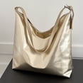 thumbnail image 3 of Btafrte Bolso Axila para Mujer Bolsos Mano Simples Alta Capacidad para Regalo (dorado), 3 of 9