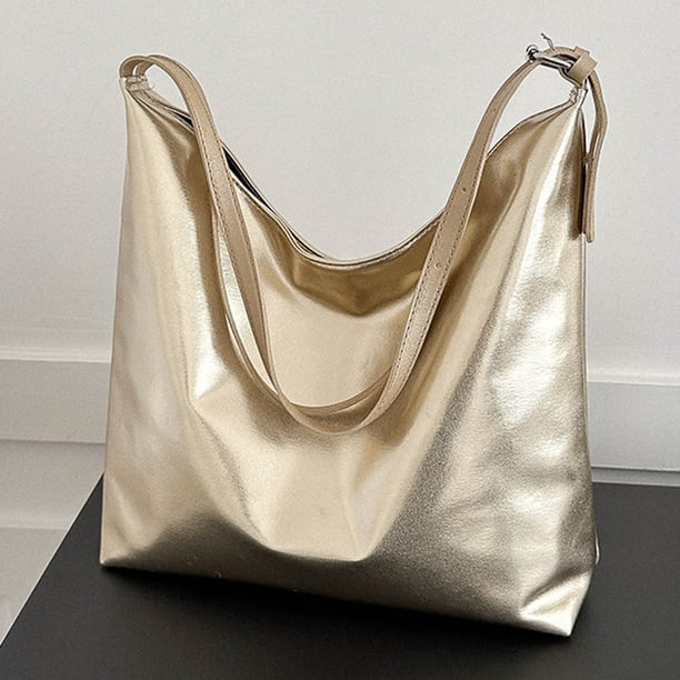 Bolso de axila de moda para mujer de mano femenino de PU Simple de alta capacidad para regalo de cumpleaños