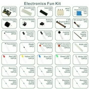 Electronic Component Wires-Breadboard-LED Buzzer Resistor Transistor Starter Set