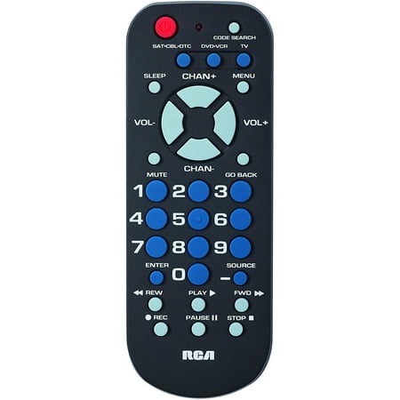 RCA RCR503BE 3-Device Palm-Sized Universal Remote