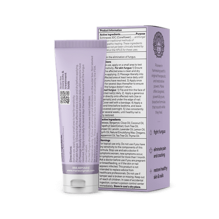 Marie Originals Skin & Nail Fungus Removal Cream – Plant-Powered Formula for Rapid Relief of Jock Itch, Ringworm, Anti-Itch, Skin & Nail Fungus – Fast Recovery Herbal Solution – 1 oz