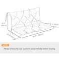 thumbnail image 3 of Outsunny Garden Bench Cushion with Backrest, Non-Slip 2 Seater Soft Pad, 3 of 10
