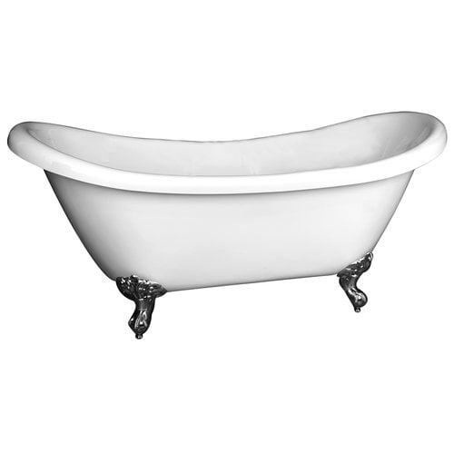 Barclay Meilyn 63'' x 28'' Clawfoot Soaking Bathtub