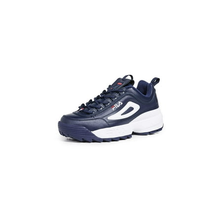 Fila Disruptor II Premium Mens Shoes Size 10.5, Color: Fila Navy/File Red/White