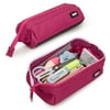 ZIPIT Lenny Pencil Case for Adults and Teens, Wide Opening Pencil Pouch, Pink