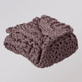 thumbnail image 3 of Modern Threads Chunky Knit Adult Throw Blanket, 50" x 60", Reina, Rosewood, 3 of 3