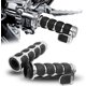 thumbnail image 1 of 2.5cm Motorcycle Handlebar Hand Grips w/Throttle Compatible Street Bike Dirt Bike Cruiser and Chopper (Sliver Flat Angle), 1 of 5