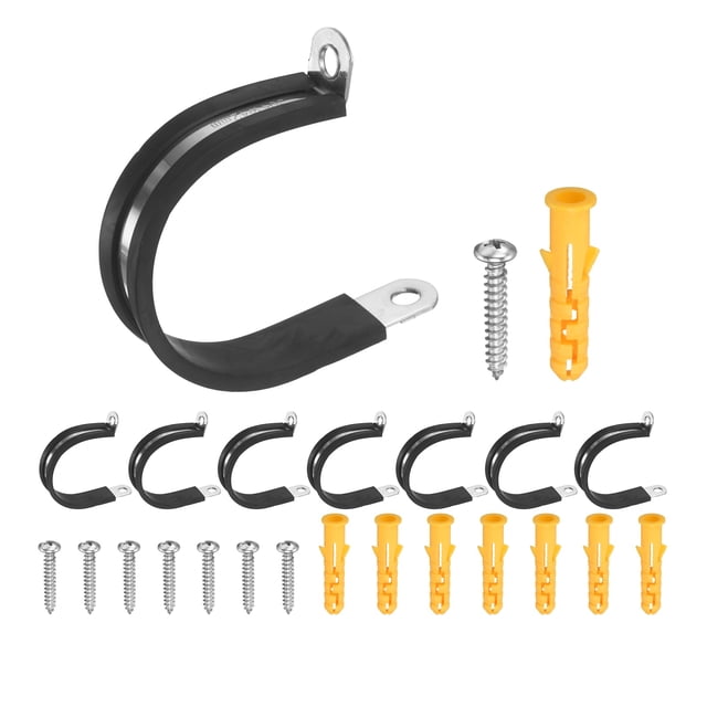Uxcell 10Pcs 42mm(1.65") Abrazaderas de cable de acero inoxidable 304