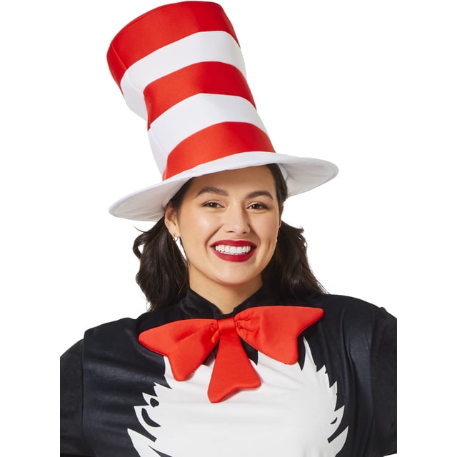 Accesorio de disfraz InSpirit Designs, el gato con sombrero para adultos del Dr. Seuss
