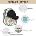 thumbnail image 4 of "Large Butterfly Print Backpack - School Bookbag with Padded Laptop Sleeve, Comfortable Shoulder Straps, Trendy Floral Design for Teens & Adults", 4 of 6
