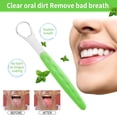 thumbnail image 4 of Limpiador de raspador de lengua para adultos y niños, raspador de lengua para reducir el mal aliento, limpiador de lengua de metal de acero inoxidable de grado médico con estuche de viaje, 2 paquetes Jormftte HMHZ396-1, 4 of 7