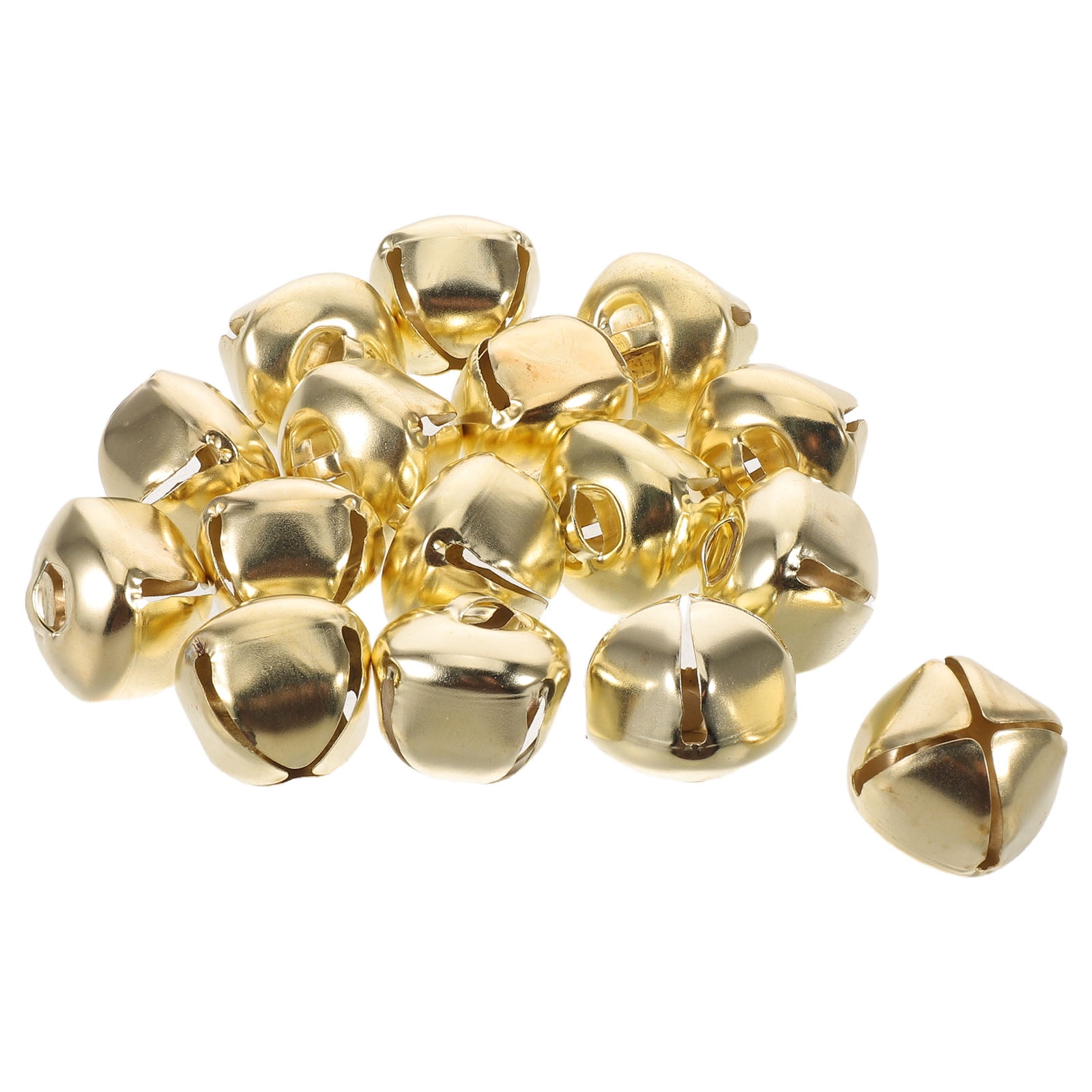 FUEENIRVA 100pcs Cross Bell Charm for Dog and Cat Collars with Ringing 4mm
