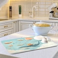 thumbnail image 6 of Dish Drying Mat Microfiber Kitchen Pad Large Counter Absorbent Dish Mats Drainer Rack 16"x18" Fox and Whale Carrying Books, 6 of 7