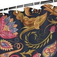thumbnail image 4 of 72" x 84" Hotel Style Paisley Shower Curtain Elegant Chic Aesthetic Vintage Floral Machine Washable Bathroom Decor, 4 of 5