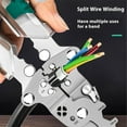 thumbnail image 3 of Foldable Voltage Tester Screwdriver Wire Stripper Crimper Electrician Tool Kit, 3 of 9