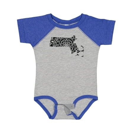 

Inktastic Massachusetts Silhouette Mandala Gift Baby Boy or Baby Girl Bodysuit