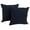 Navy, variant on Blazing Needles 9810-CD-S2-TW-NV 18 in. Double-Corded Solid Twill Square Throw Pillows with Inserts, Navy - Set of 2