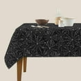 thumbnail image 4 of Halloween Square Tablecloth 60x60 Inch Black and White Spider Web Table Cloth Halloween Scary Themed Washable Table Cover fo Home Dining Room Kitchen Party Picnic Holiday Decor, 4 of 7