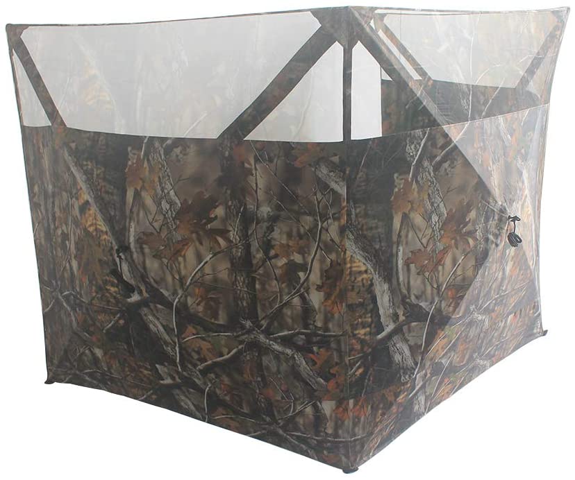 Thunderbay Portable Lightweight Camouflage Pop up Type 3-Sided Ground Hunting Blind