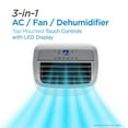 thumbnail image 3 of BLACK+DECKER 8,000 BTU Portable Air Conditioner up to 350 Sq. with Remote Control, White, 3 of 6