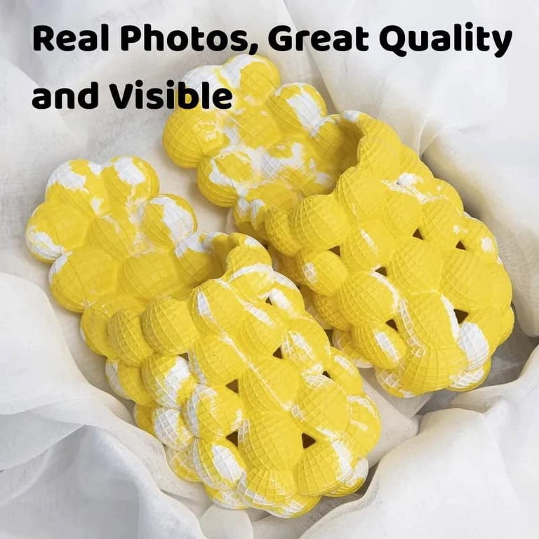 Comfy Bubble Slides For Women & Men - Lychee Massage Slippers For Indoor, Outdoor, Bath & Gym