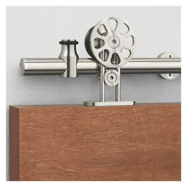 Sliding Barn Door Hardware Kit Stainless Steel Top Mount For Single Doors ,Easy to Carry