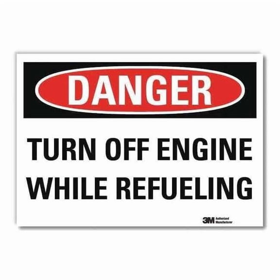 Lyle Danger Sign,10inx14in,Reflctv Sheeting U3-2022-RD_14X10