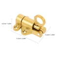 thumbnail image 3 of KAKOWELY Aluminum Alloy Automatic Spring Latch For Solid Aluminum Doors And Windows Self-Closing Mechanism Quick Release Lock For Home And Office Use,2.24X"X1.69"X1.65", 3 of 4